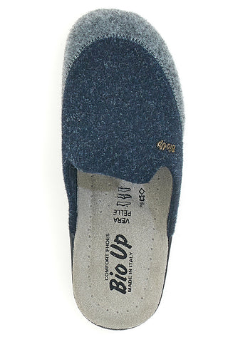 Modro-sive copate iz pravega usnja BIO UP 653