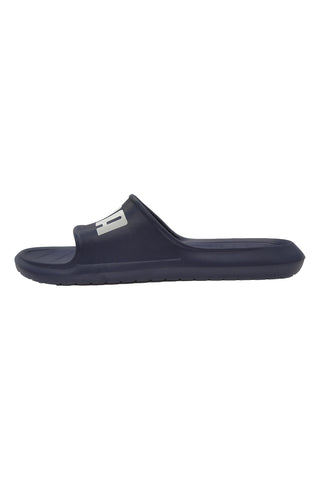 Temno modre copate z belim logotipom PUMA Divecat v2 Lite