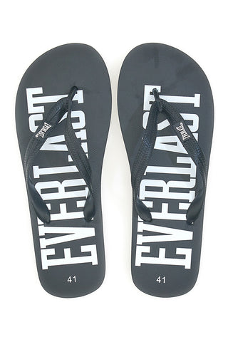 Črne japonke z velikim belim logotipom EVERLAST EV08