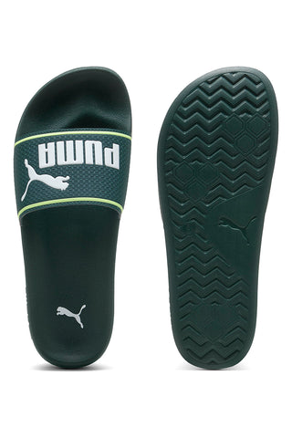 Temno zelene copate s podloženim pasom Puma Leadcat 2.0
