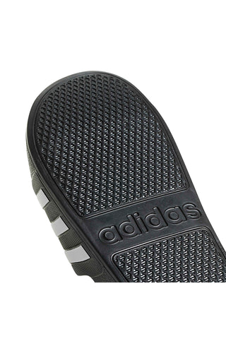 Črne natikače z belimi trakovi Adidas Adilette Aqua