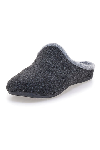 Antracitne filcaste copate s sivim robom Superga S10S225