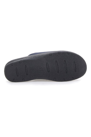 Pantofola blu anatomica con sottopiede soft e dettagli traforati Inblu 33RH