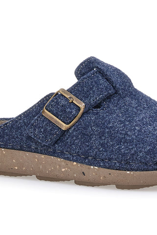 Modra filcasta copata z zaponko Inblu 23MT