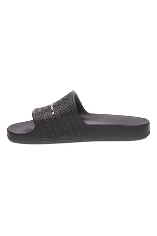 Črni copati za bazen s trakom z logotipom Under armour 6007528 001