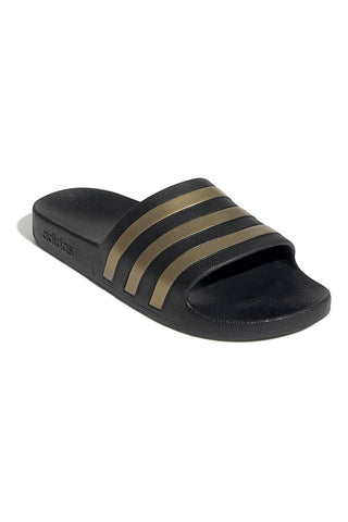 Črne kopalne natikače z Adidas Adilette Aqua črtami