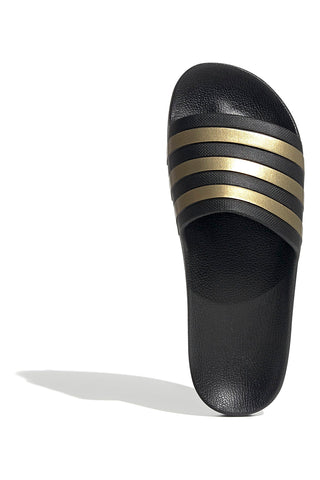 Črne kopalne natikače z Adidas Adilette Aqua črtami