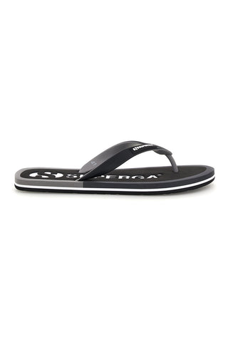 Črne japonke z logotipom Superga S24T189