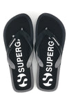 Črne japonke z logotipom Superga S24T189
