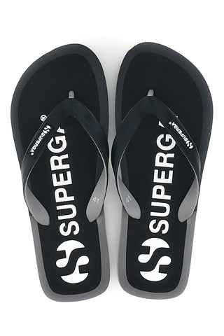 Črne japonke z logotipom Superga S24T189