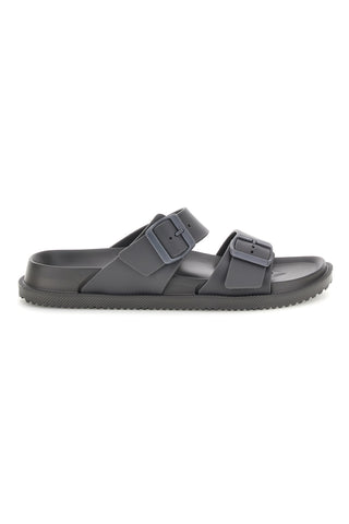Sivi copati z dvojno zaponko 2t2l 72593