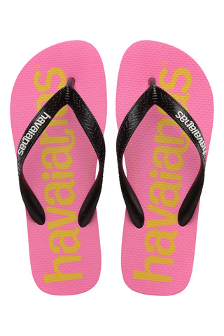 Rosa Havaianas Logomania japonke