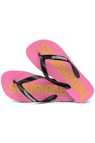 Rosa Havaianas Logomania japonke