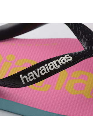 Rosa Havaianas Logomania japonke