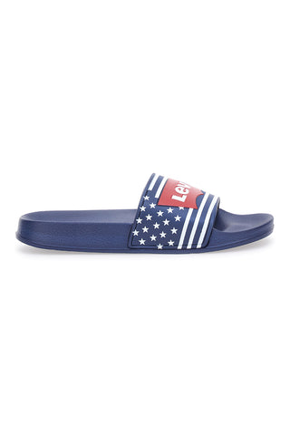 Gumijaste copate Levi's 064 Modre