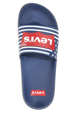 Gumijaste copate Levi's 064 Modre