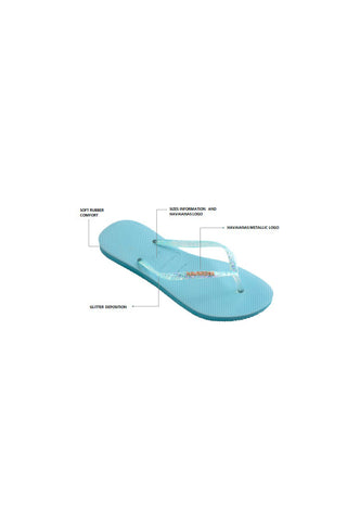 Papudlji Havaianas Slim Flourish Azzurre
