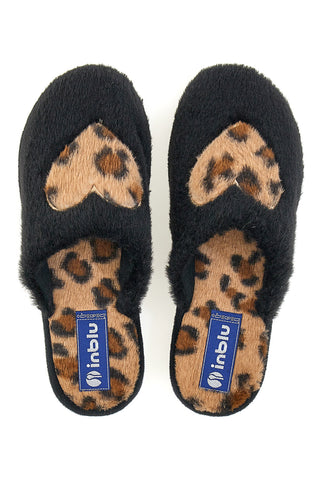 Črne copate Animalier Inblu 100 LB