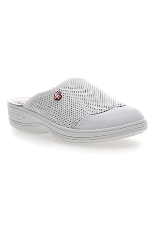 Bele delovne copate Mrs Chef 553