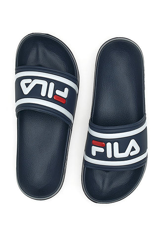 Modre gumijaste copate za otroke Fila Morro Bay Slipper Teens