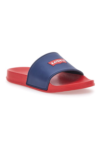 Rdeče/modre gumijaste copate Levi's VPOL0207S
