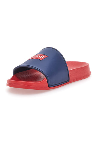 Rdeče/modre gumijaste copate Levi's VPOL0207S