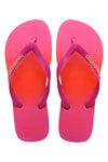 Fuksija in oranžne japonke z barvnim prelivom Havaianas Top Fashion