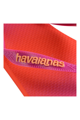 Fuksija in oranžne japonke z barvnim prelivom Havaianas Top Fashion