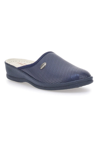 Modre copate Made in Italy s podplatom iz pravega usnja Le Soft 824100