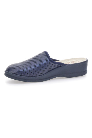 Modre copate Made in Italy s podplatom iz pravega usnja Le Soft 824100