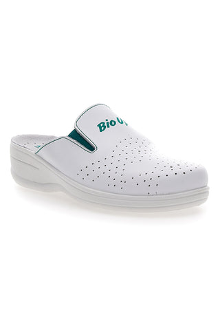 Bele delovne copate iz bio usnja UP 329