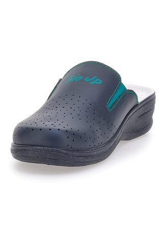 Modre delovne copate iz usnja Bio Up 329