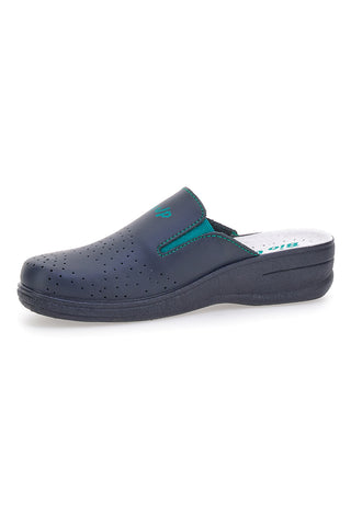 Modre delovne copate iz usnja Bio Up 329