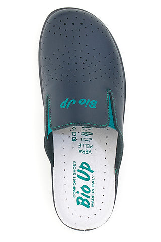 Modre delovne copate iz usnja Bio Up 329