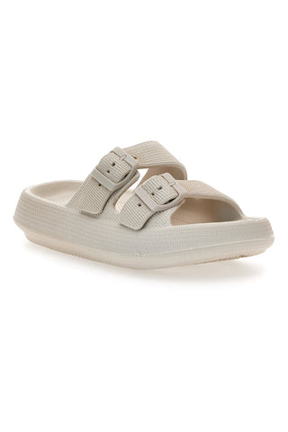 Pantofli Slide Off White s sponkami 2t2l 02