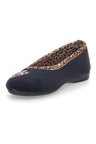 Črne copate Animalier Superga 41598