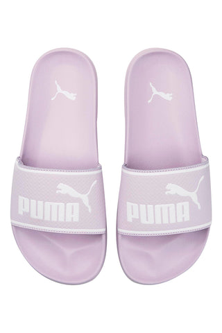 Lila copate z belim trakom in logotipom PUMA Leadcat 2