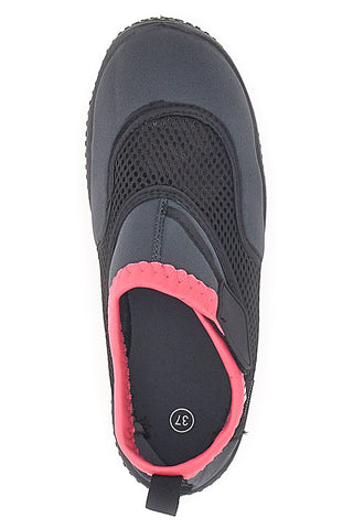 Črni čevlji za skale z roza robom Arena Watershoes