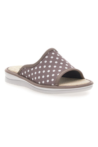 Copate Taupe in Pois Bianchi Made in Italy LINEA COMODA 5179