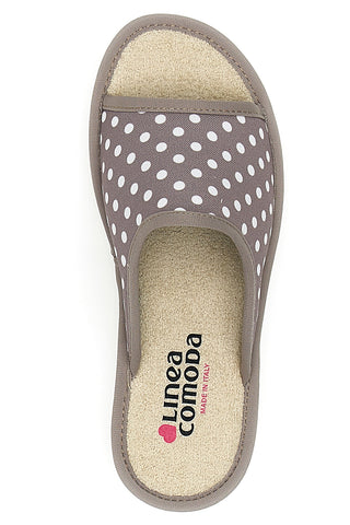 Copate Taupe in Pois Bianchi Made in Italy LINEA COMODA 5179