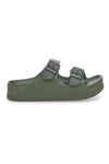 Zelene gume copate z dvojnim trakom in flatform 2T2L HM07
