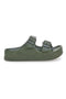 Zelene gume copate z dvojnim trakom in flatform 2T2L HM07