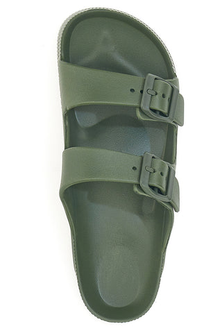 Zelene gume copate z dvojnim trakom in flatform 2T2L HM07