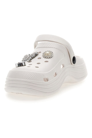 Beli sabot z okrasnimi obeski 2T2L 2035