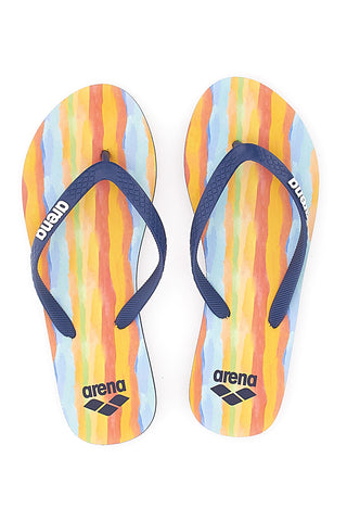 Večbarvne japonke z živahnim potiskom Arena Beach Thong Prints
