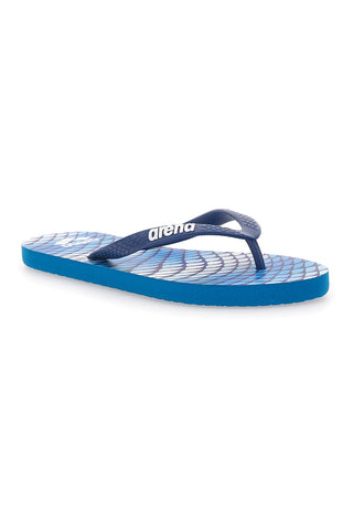 Modre japonke z lahkotnim vzorcem Arena Beach Thong Prints