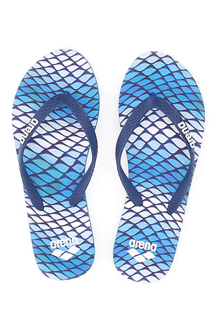Modre japonke z lahkotnim vzorcem Arena Beach Thong Prints