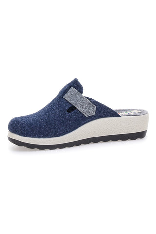 Modre copate z nastavljivo zaponko in dvobarvno podplatom Fly Flot 90440W68FR