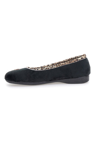 Črne copate z živalskimi detajli in srčki Superga S41S598
