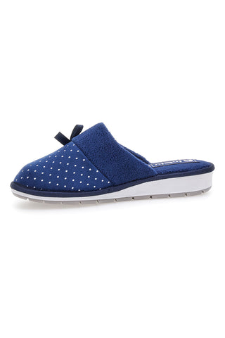 Modre natikače s pikami in okrasnim pentljem Inblu 72 LB